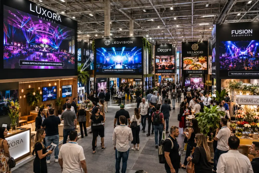 Painel de LED para feiras e exposições em Goiânia - Led Mídia